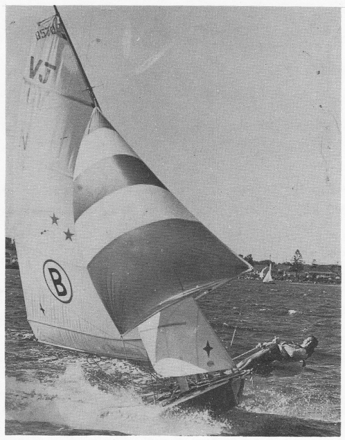 'Big Mac II' from 1968 flies across Georges River at top speed proudly using Herrick sails
